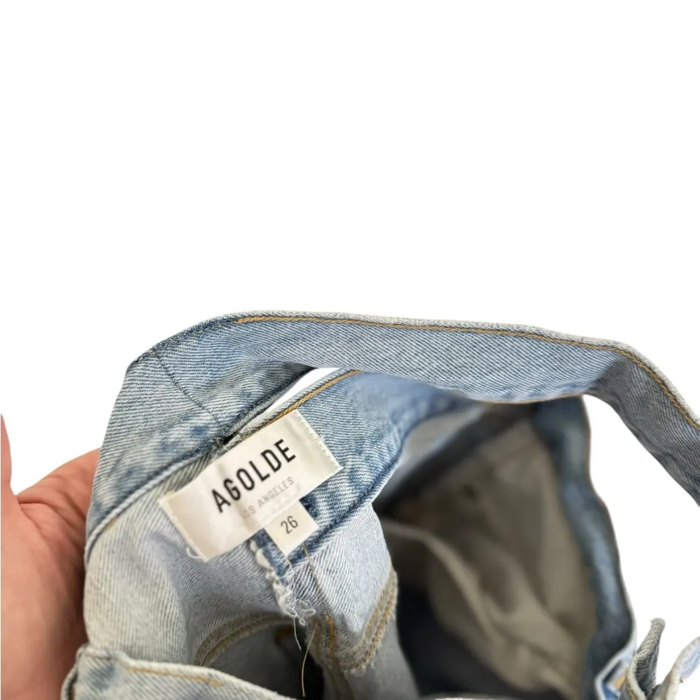 Agolde Broken Waistband Straight Leg Jeans - Image 9