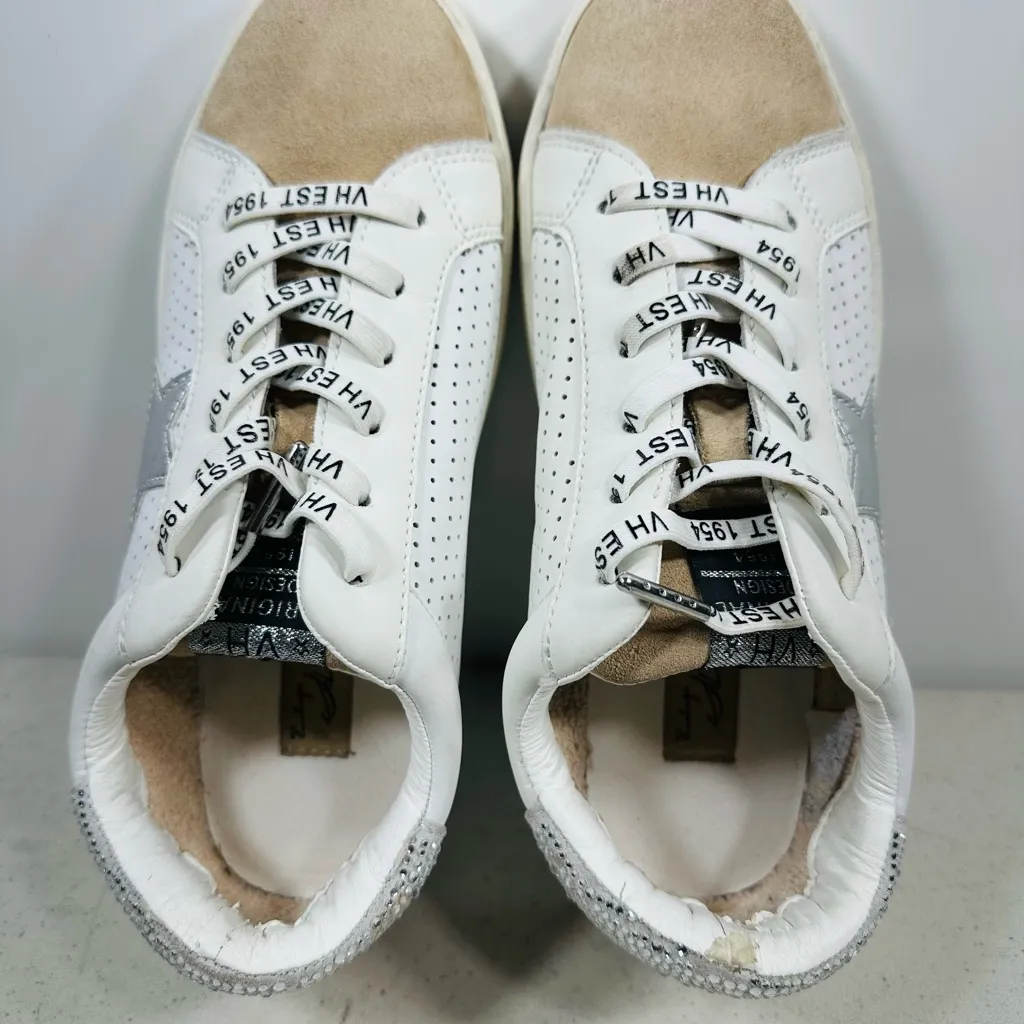 Vintage Havana Gadol Perforated Slip On Womens Size 7,5M Sneakers Casual Shoes White - Image 5