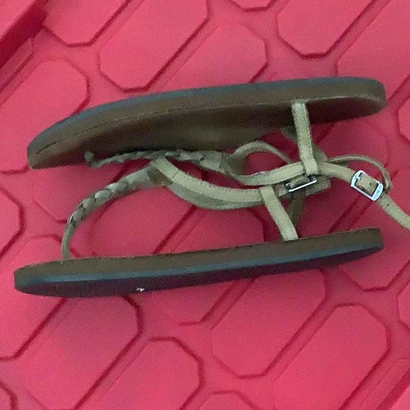 Rainbow Tan Braided Sandals‎ - Image 6