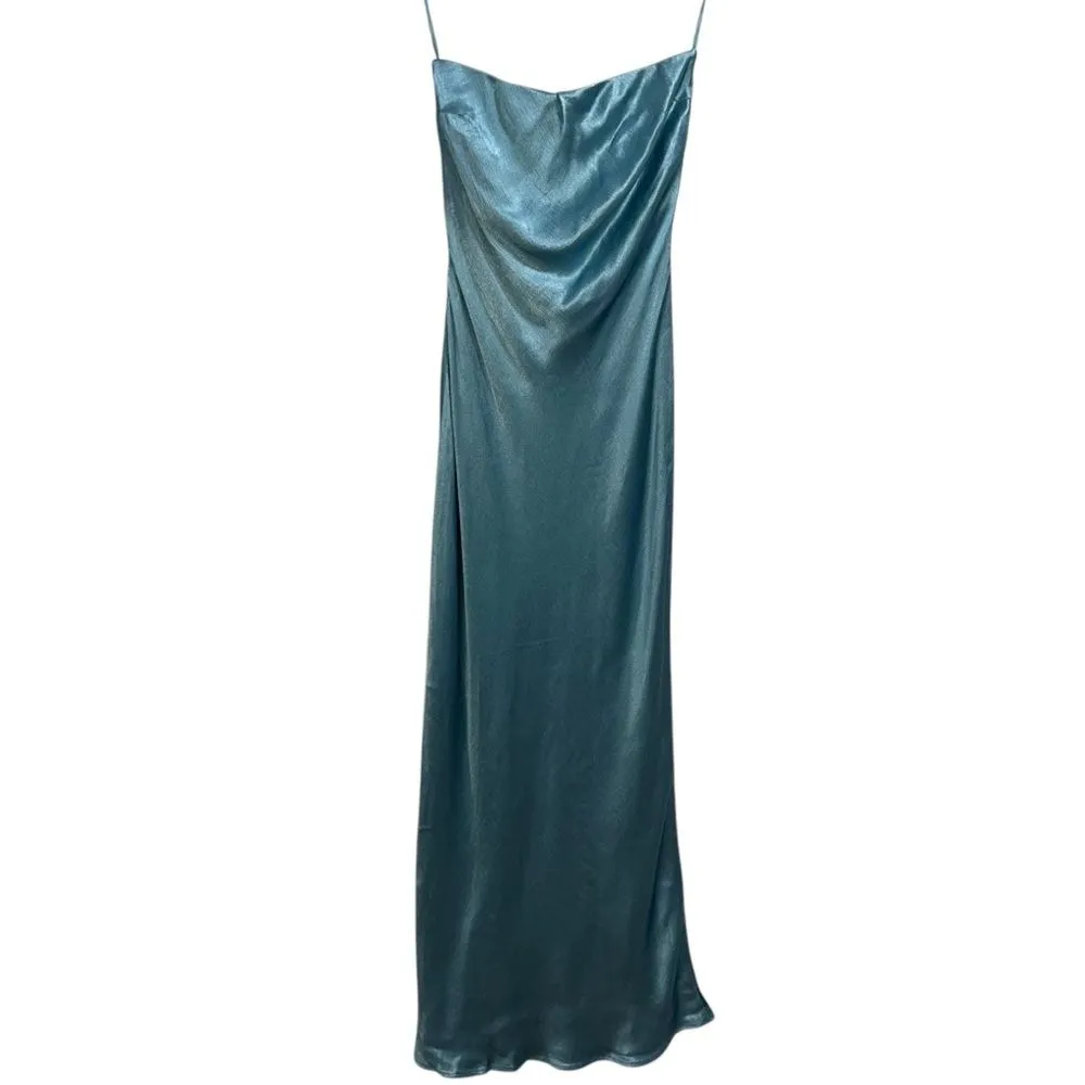 NEW NWT Bec + Bridge Moon Dance Strapless Maxi Dress Seaspray Blue - Image 4
