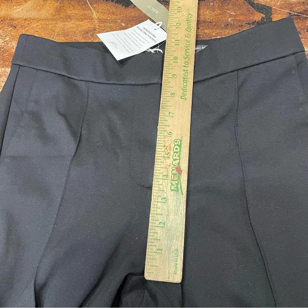 J‎ crew Skinny trouser in Italian ponte black size 6 BD303 - Image 12