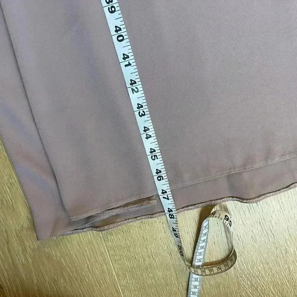 Asos Dress Woman's‎ Size 4 Dusty Rose Bat Wing 3/4 Sleeve V-Neck Knee Length - Image 12