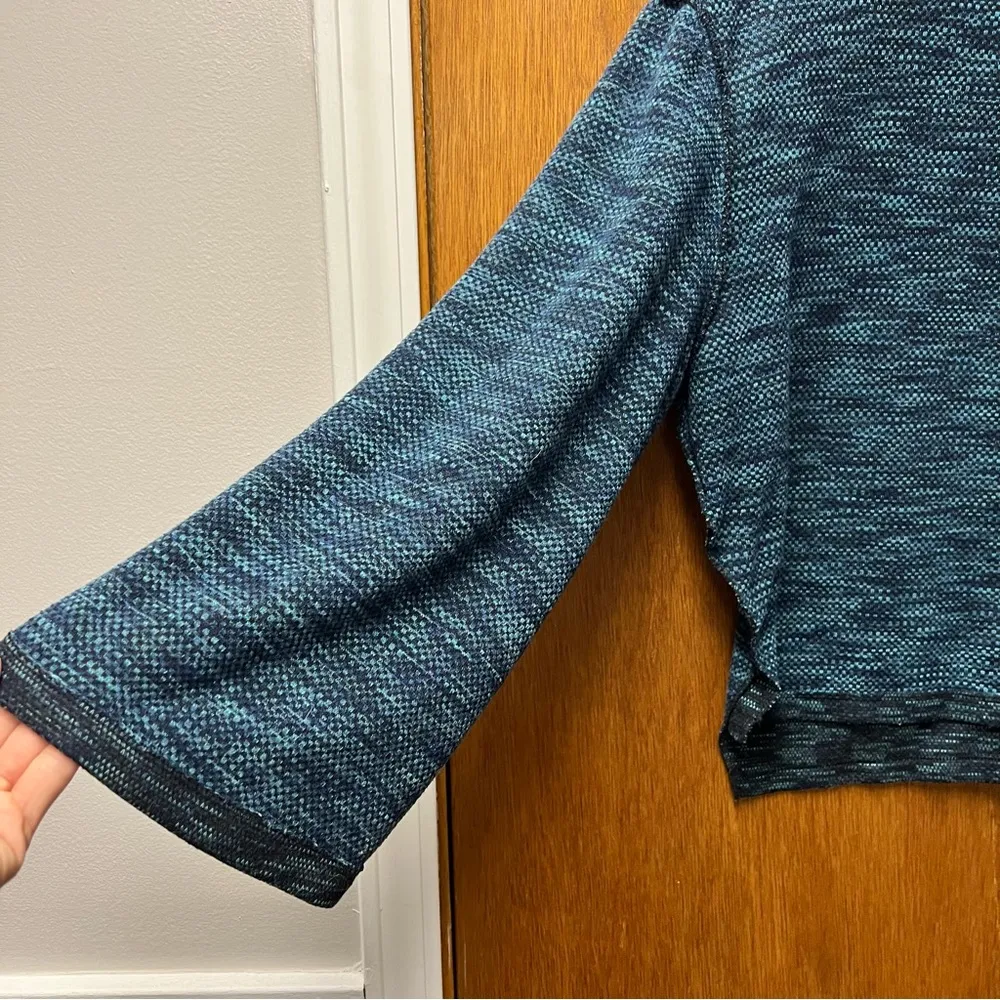 Free People FP We the Free Sunny Days Oversized Knit Sweater Blue Small S - Image 6