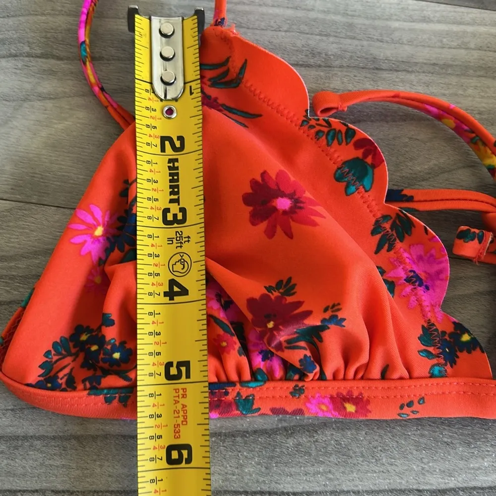 Xhilaration Red Bikini Set with Floral Design - Image 11