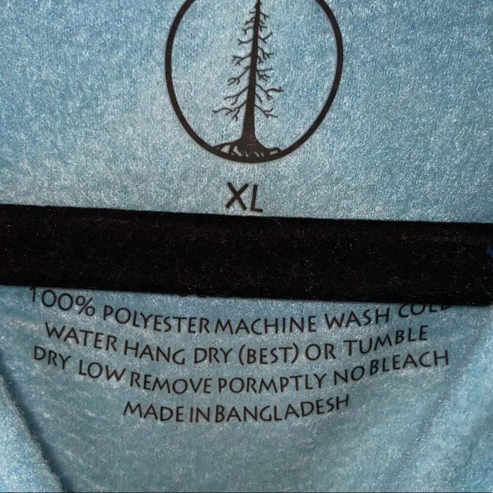 Spruce Blue Fleece V Neck Long Sleeve Mock Neck Top Size XL - Image 5