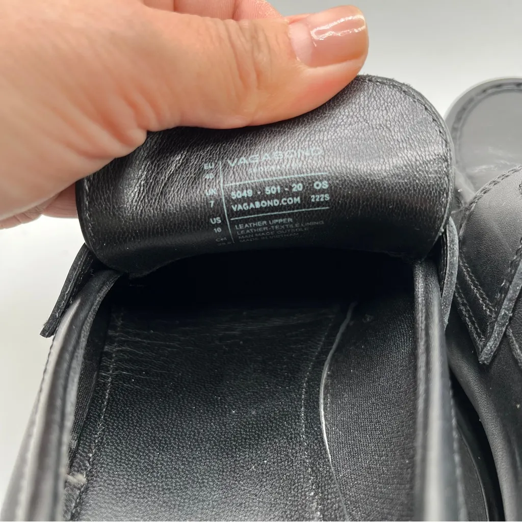 EUC Vagabond Shoemakers Women's Cosmo 2.0 Slip On Loafers black leather size 10 - Image 7