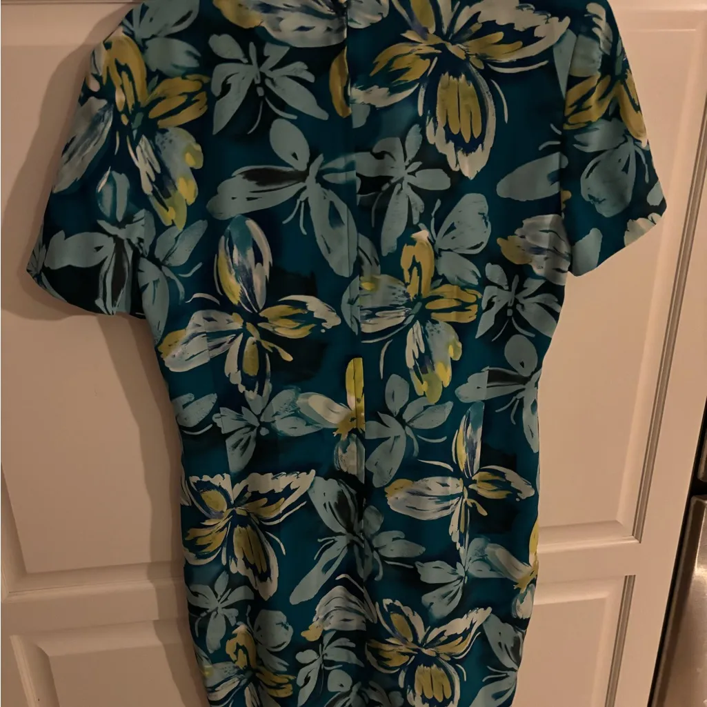 Maggy London dress turquoise dress.‎ 100% silk. Size 10 - Image 5