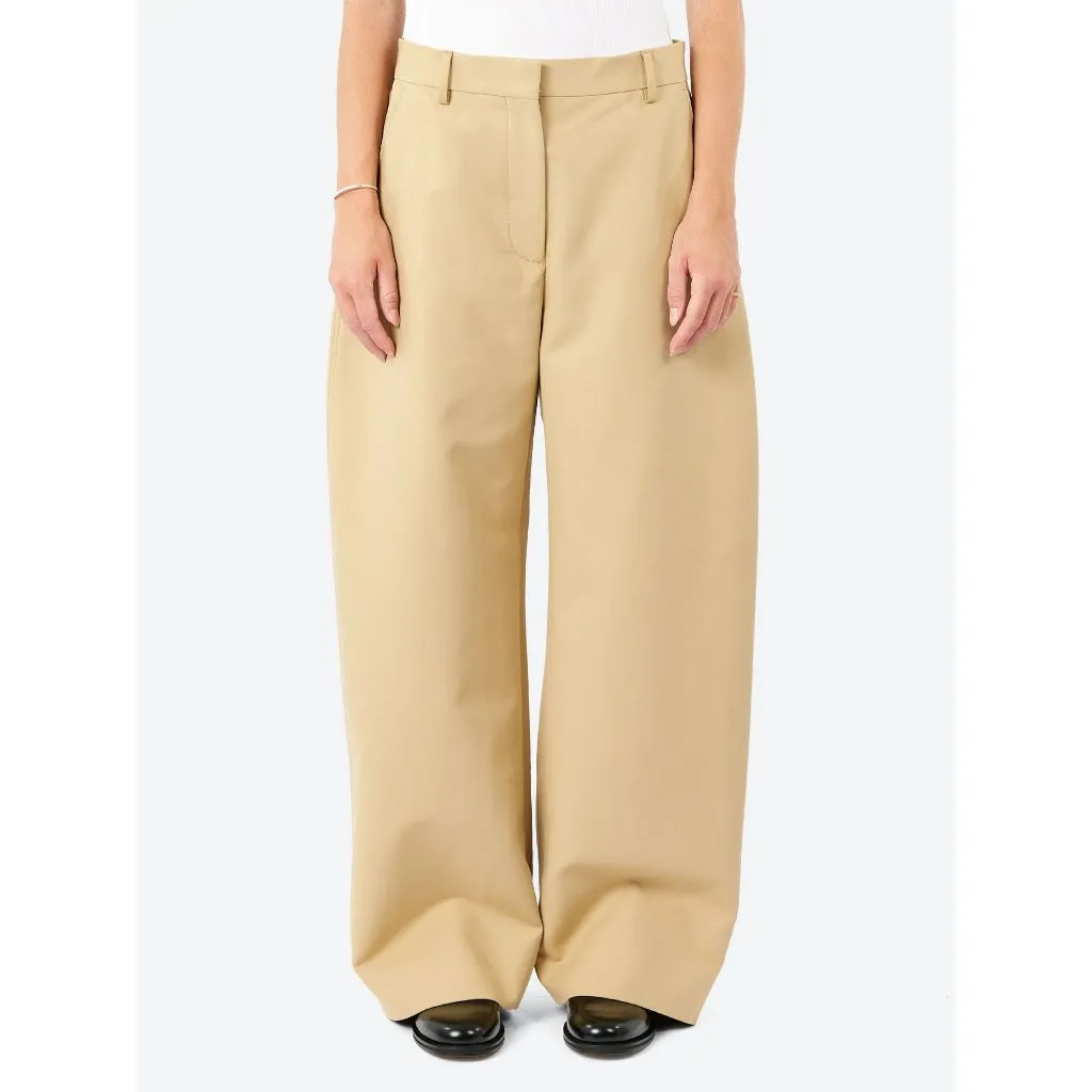 Acne Studios Pommy Satin Pants in Beige 34 New Womens Baggy Trousers - Image 12