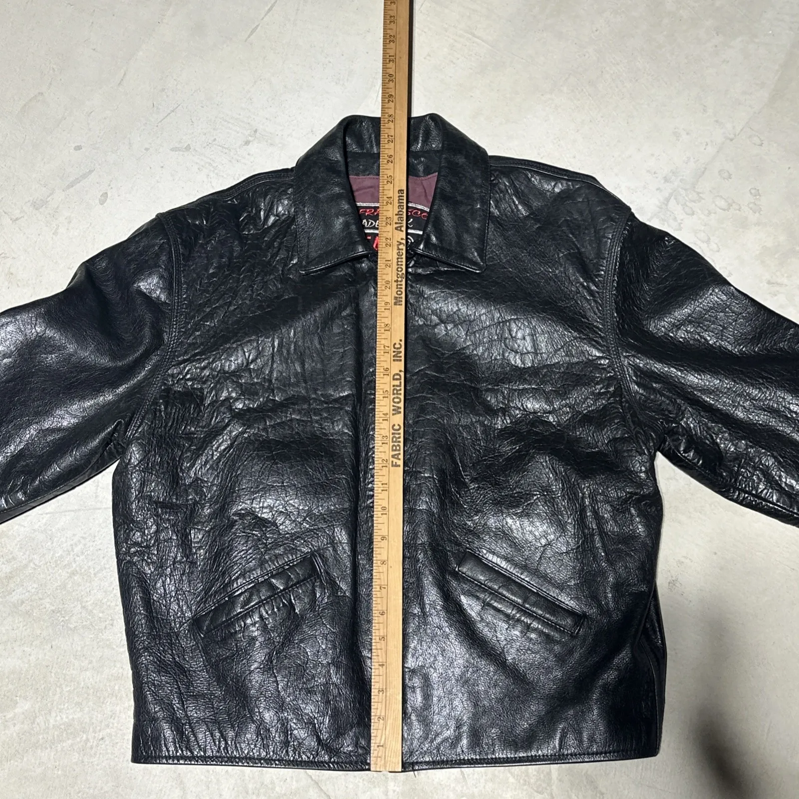 Vintage 2BU Wear San Francisco Leather Moto Motorcycle Jacket Men's SZ L Heavy Black Size L - Image 5