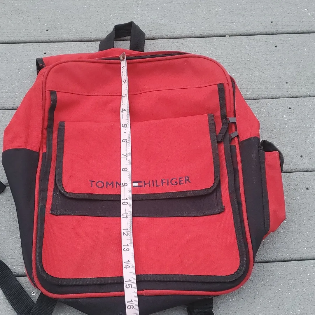 Tommy Hilfiger Y2K Backpack | Y2K Vintage Tommy Hilfiger Backpack - Image 13