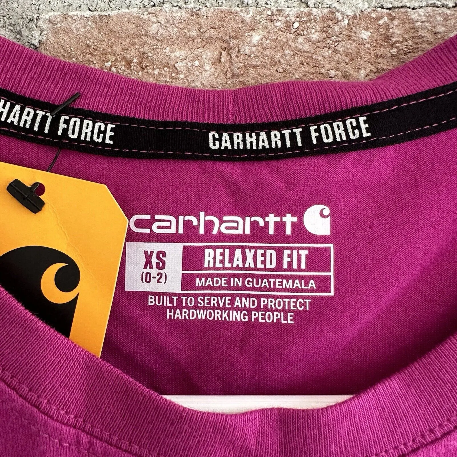 NWT Carhartt Force Relaxed Fit Tank Top XS Pink Magenta - Image 5