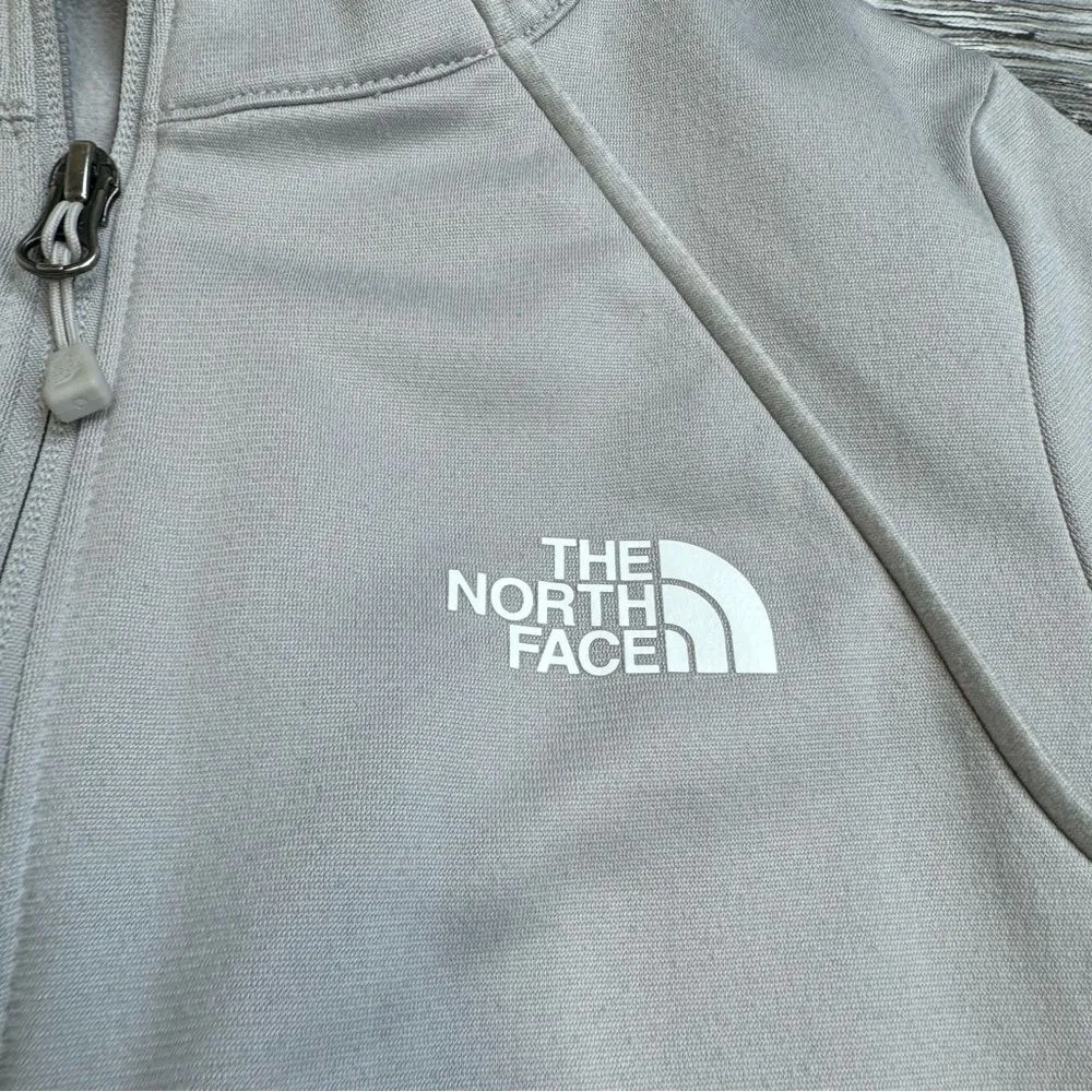 The North Face Women's Full Zip Track Jacket XS Extra Small Oatmeal Beige Cream - Image 8