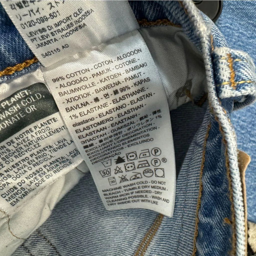 Levi’s 501 Original Fit Stretch Straight Leg Jeans Charleston Street size 28x30 - Image 10