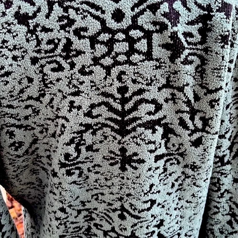 Soft Surroundings chenille jacquard Sweater jacket coat duster size small - Image 8