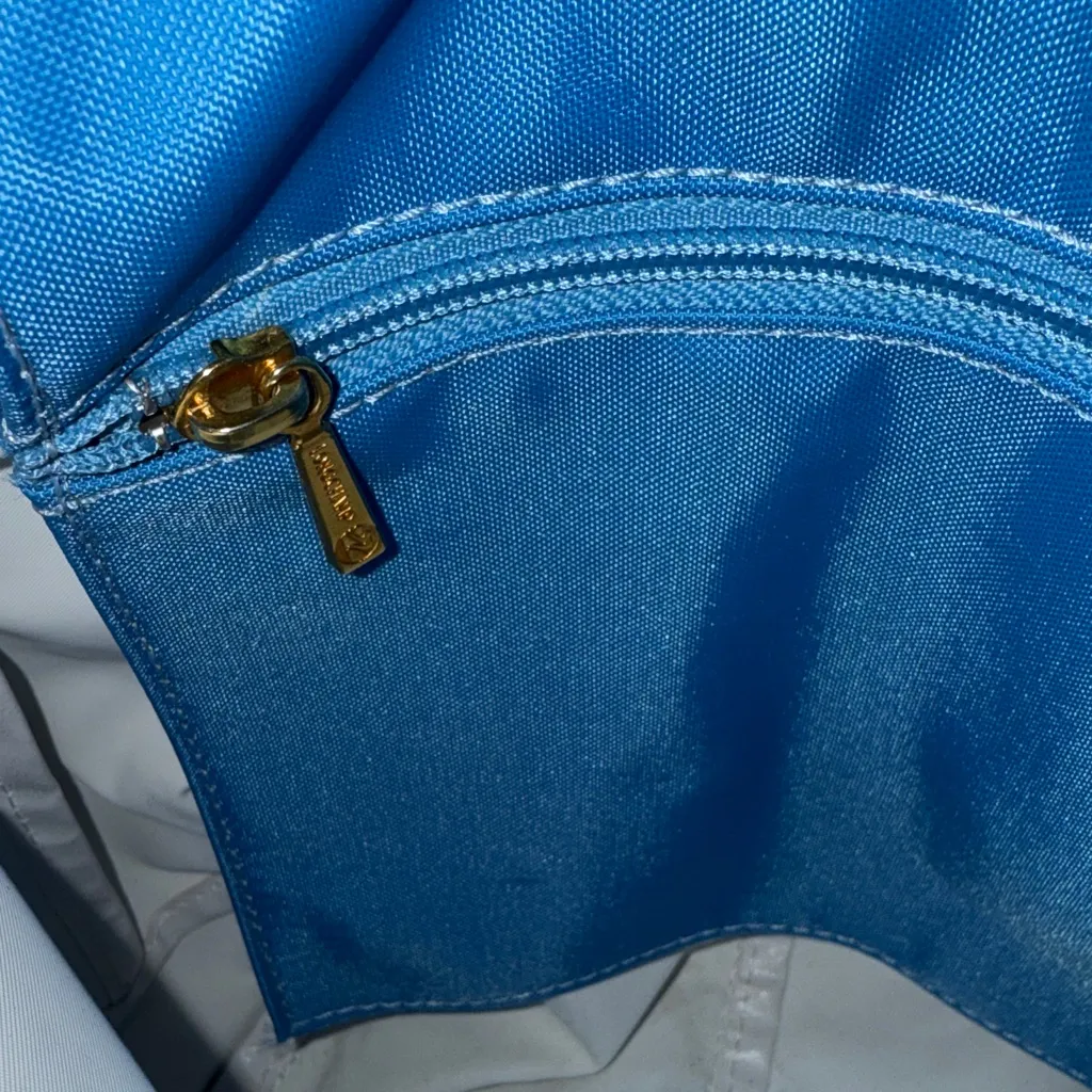 Longchamp‎ extendable Blue Tote Bag vintage - Image 8