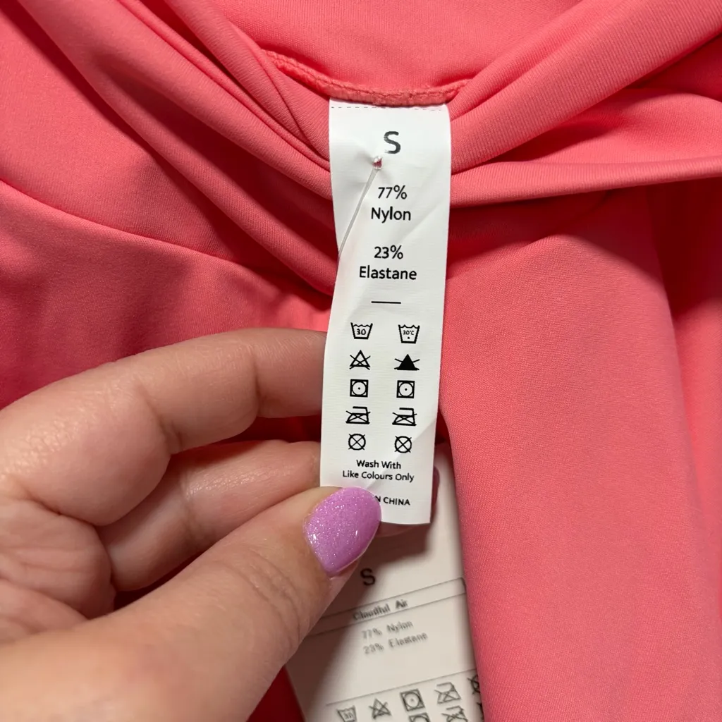 Halara Cloudful Air Crossover Waist Skort NWT size Small in Coral Pink Tennis - Image 5