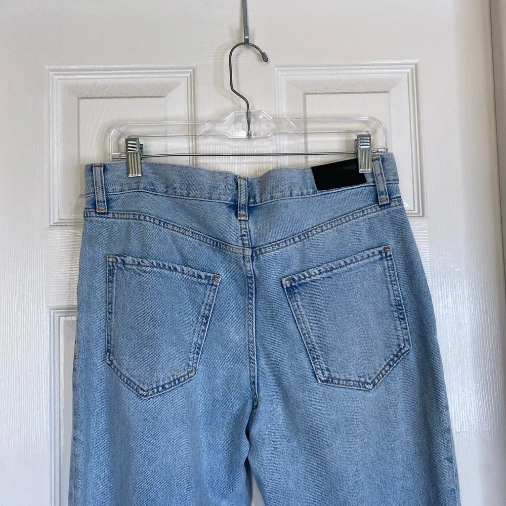 RAILS The Atwater Slouchy Straight Distressed Jeans Light Wash Size 28 Button - Image 9