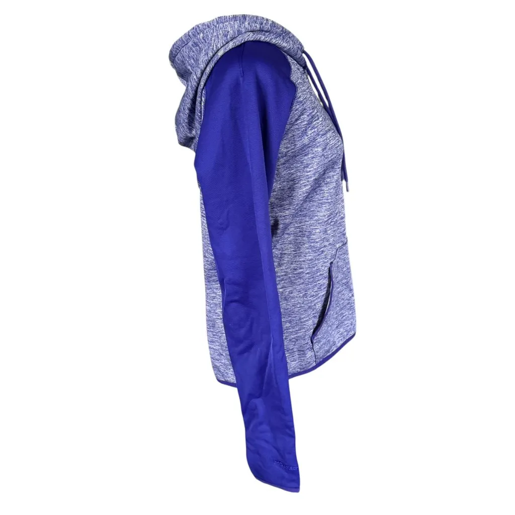 Under Armour women's purple heather long sleeve fleece lined hoodie medium - Image 3