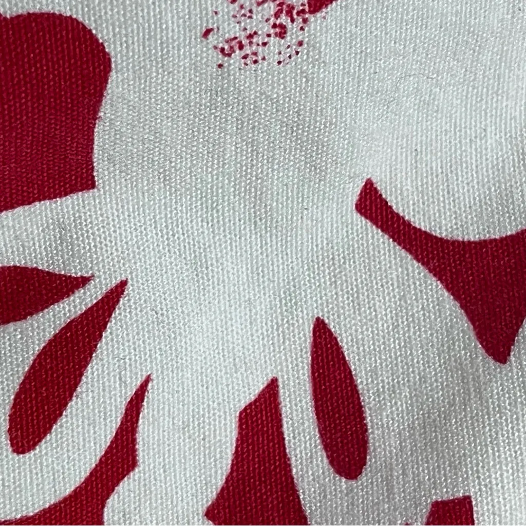 No Boundaries Y2K Hawaiian Floral Low Rise Shorts Red White Vintage Size 30 - Image 5