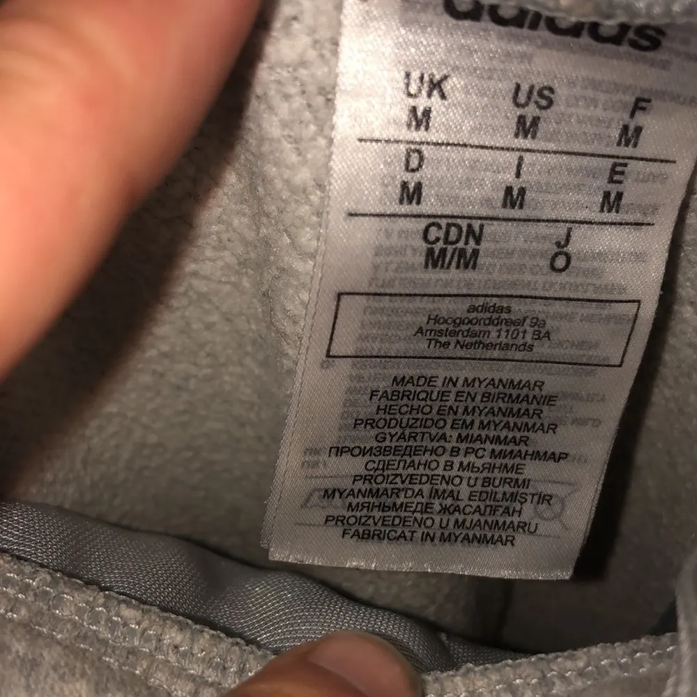 Adidas gray and white jogger pants track pants sweatpants size medium sp…​ - Image 5