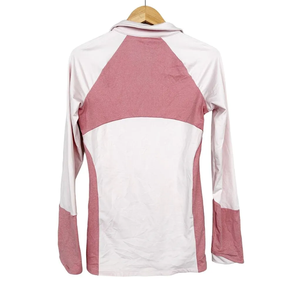 Under Armour Coldgear Fitted Pink Half Zip Sz S - Image 5