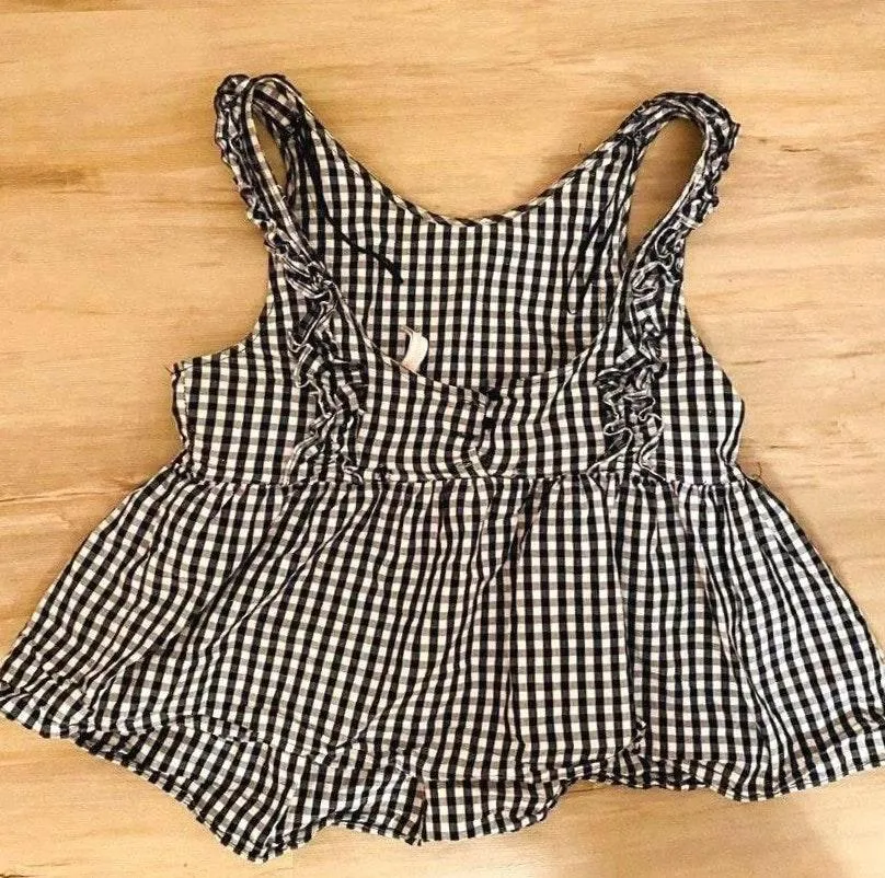 ZARA Checkered Print Top - Image 2