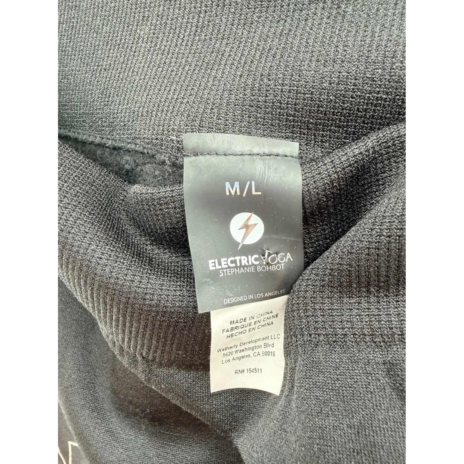 Electric Yoga Eclipse Star Black Seamless Leggings M/L Nylon Spandex Athleisure - Image 5