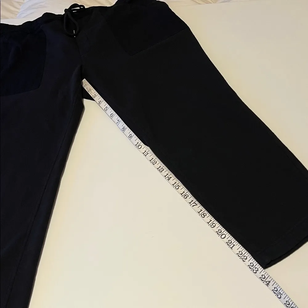 Anthro Pistola Sweatpants straight leg, pull up sweatpants, pockets black XL - Image 6