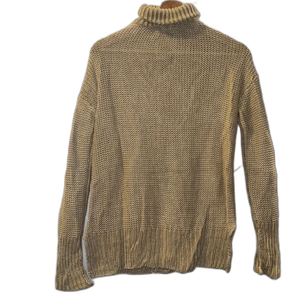 Ralph Lauren blue label ladies 100% linen Italian yarn sweater XS button up - Image 9