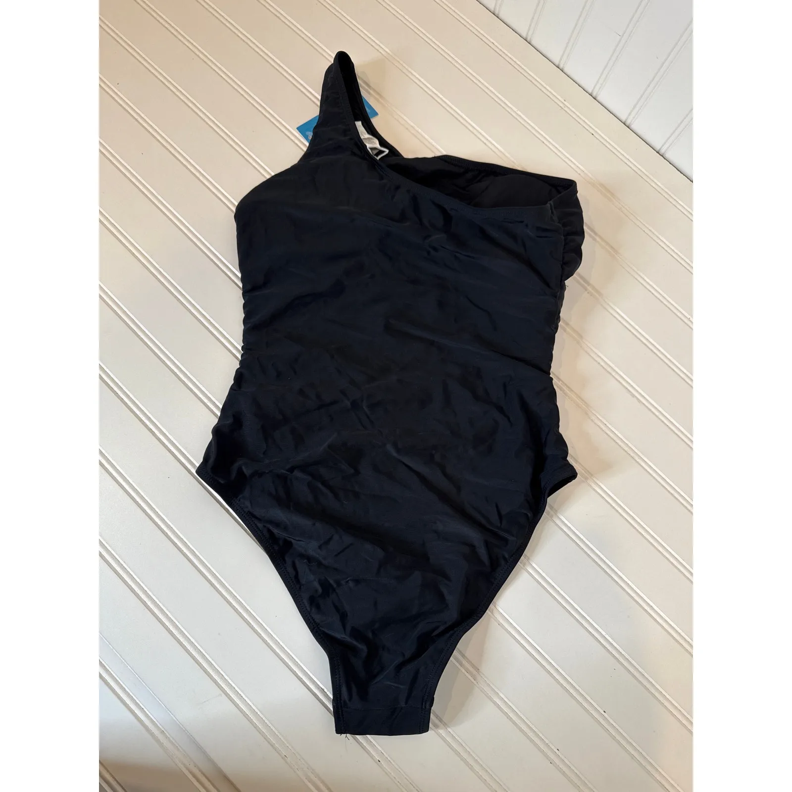 NWT Cupshe Lots of 2 Swimsuit - Black Halter & One Shoulder Cut Out Bundle Sz M - Image 8