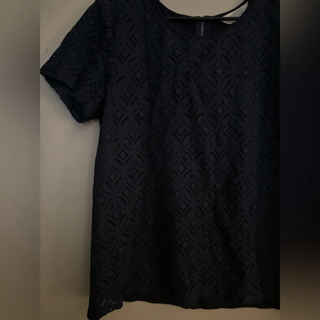 market & spruce navy blue short sleeve - Image 2