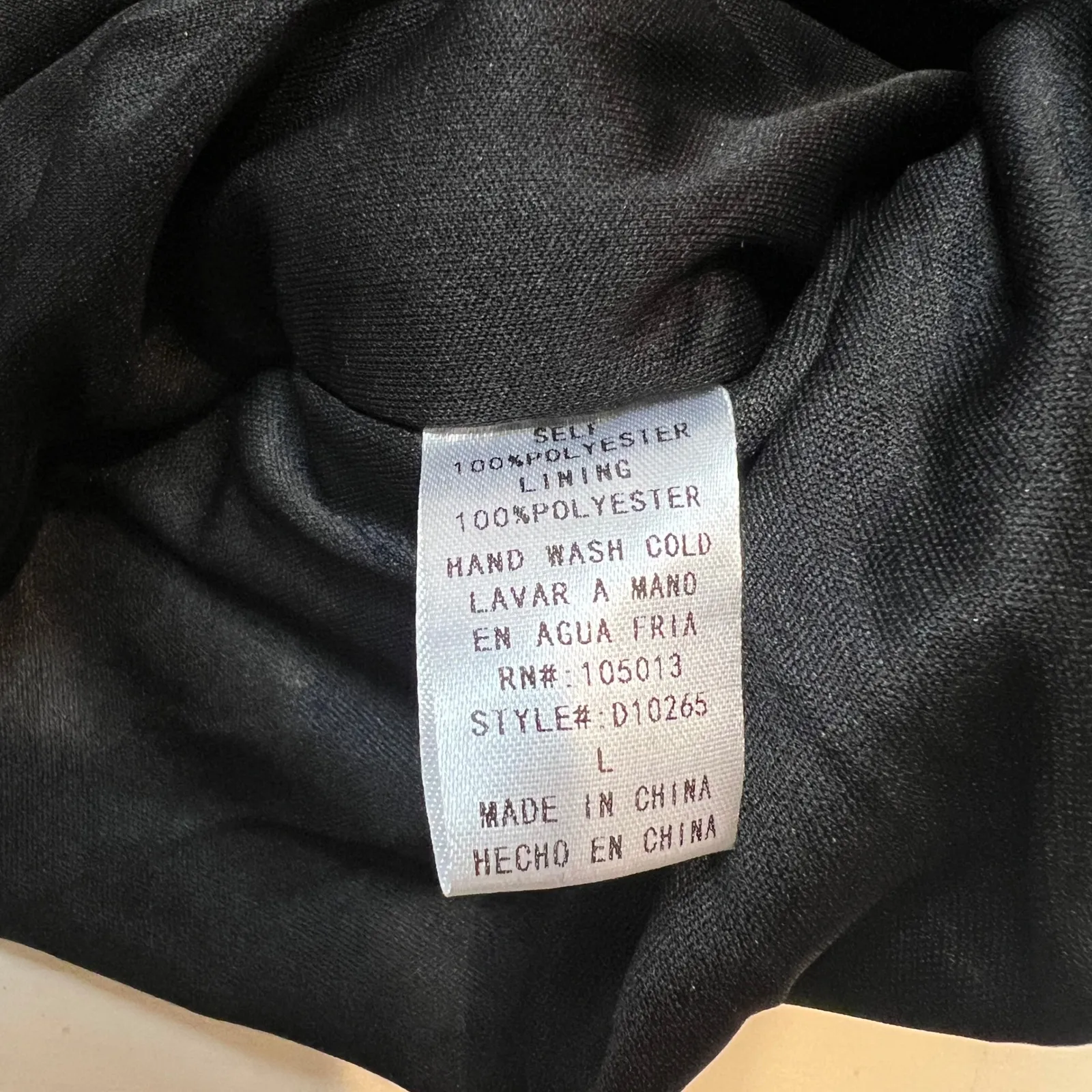 Andrée by Unit Women's Large Black Ruched Mini Dress Sheer Sleeves Chic Party - Image 6