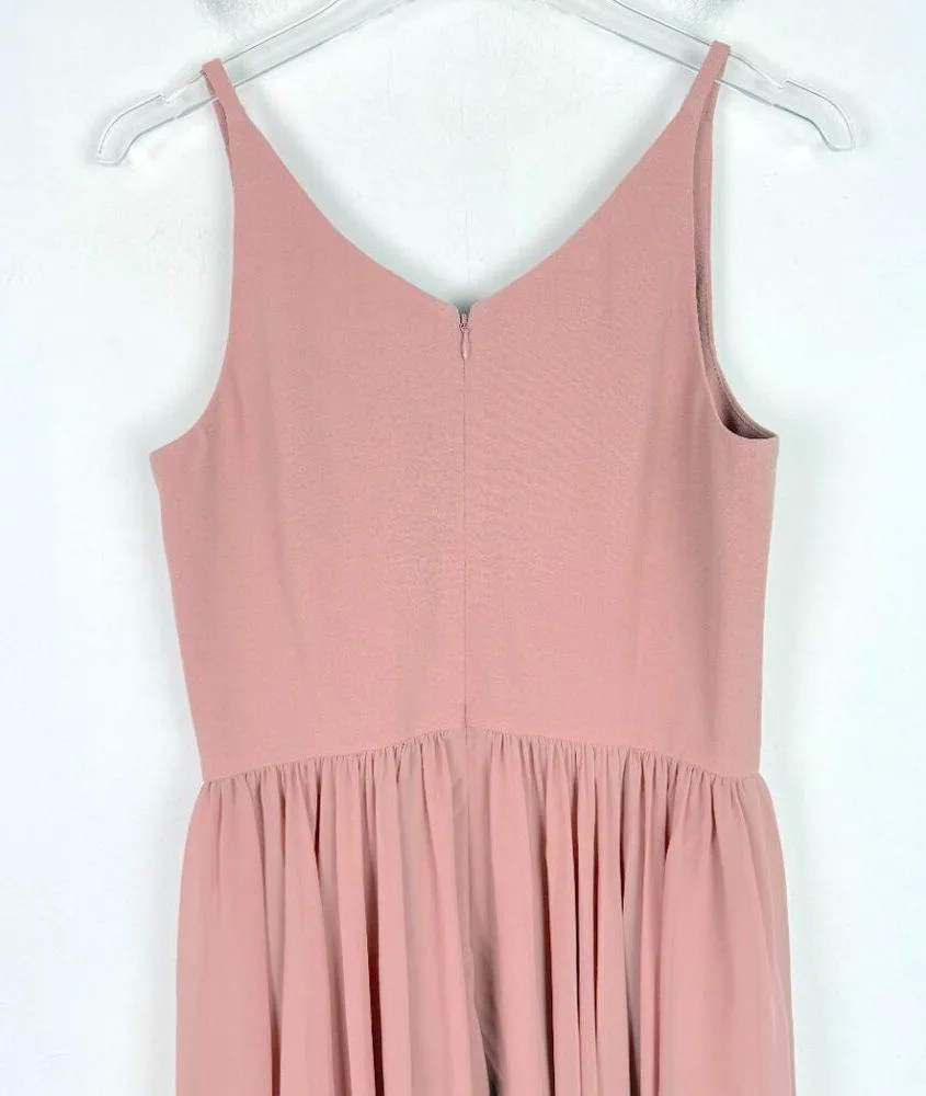 NWT Dress the Population Alicia Mixed Media Midi Dress Blush Pink Size Medium M - Image 11