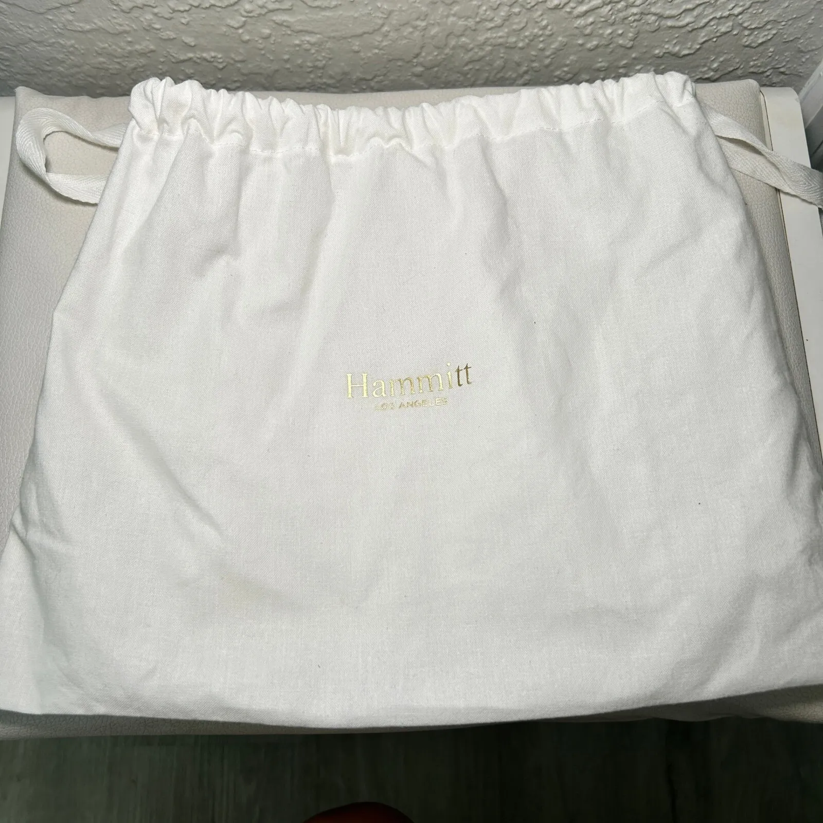 Hammitt Hunter Mini Backpack Plum Pebbled Leather Gold Hardware w Dust Bag - Image 2