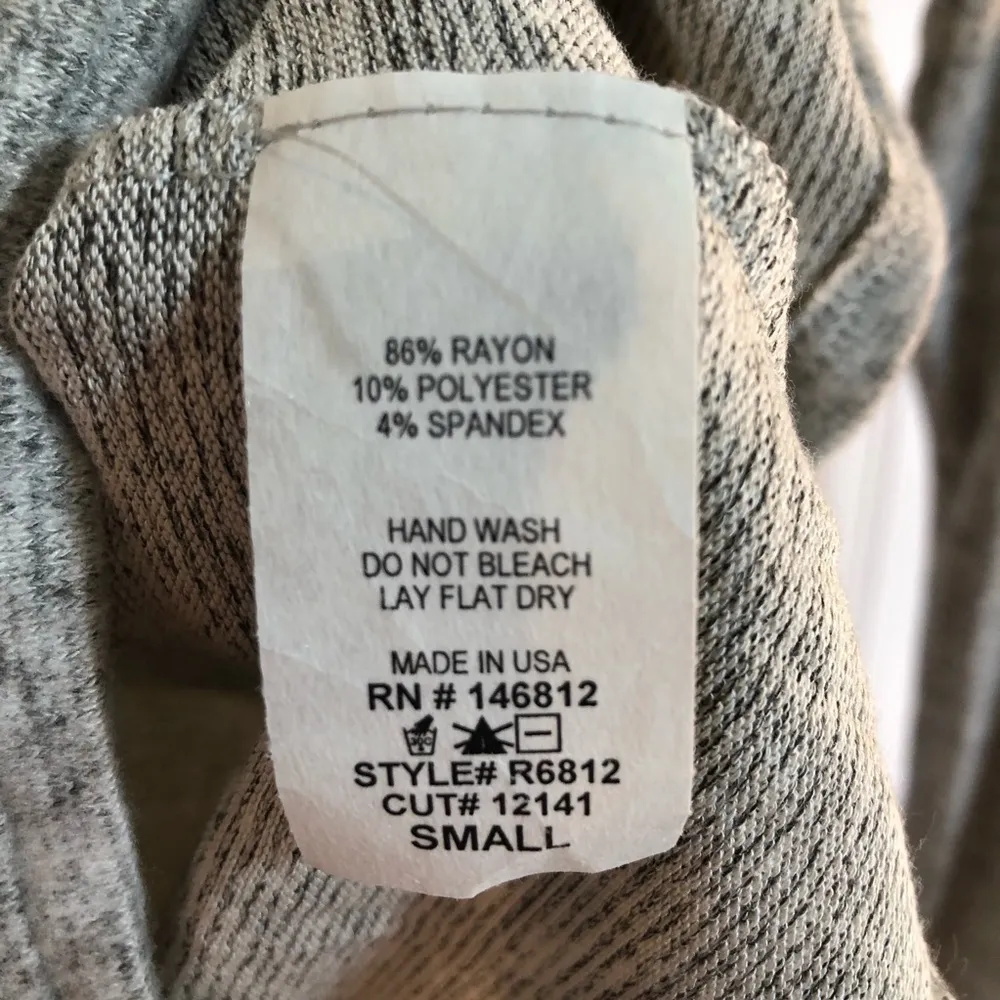 Acemi NWT Juniors Mock Ruffled Grey Turtleneck S - Image 9