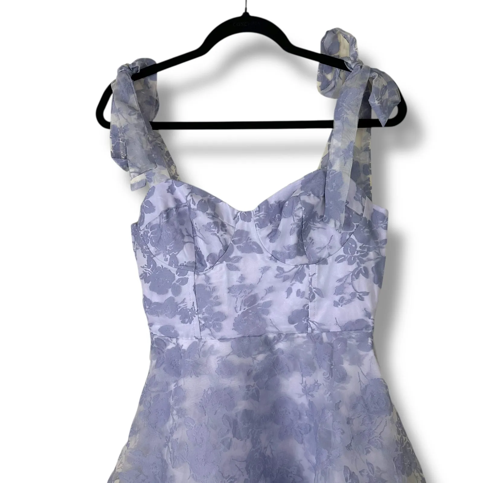 Lulus NWOT Glamorous Sweetie Lavender Burnout Tie - Image 5