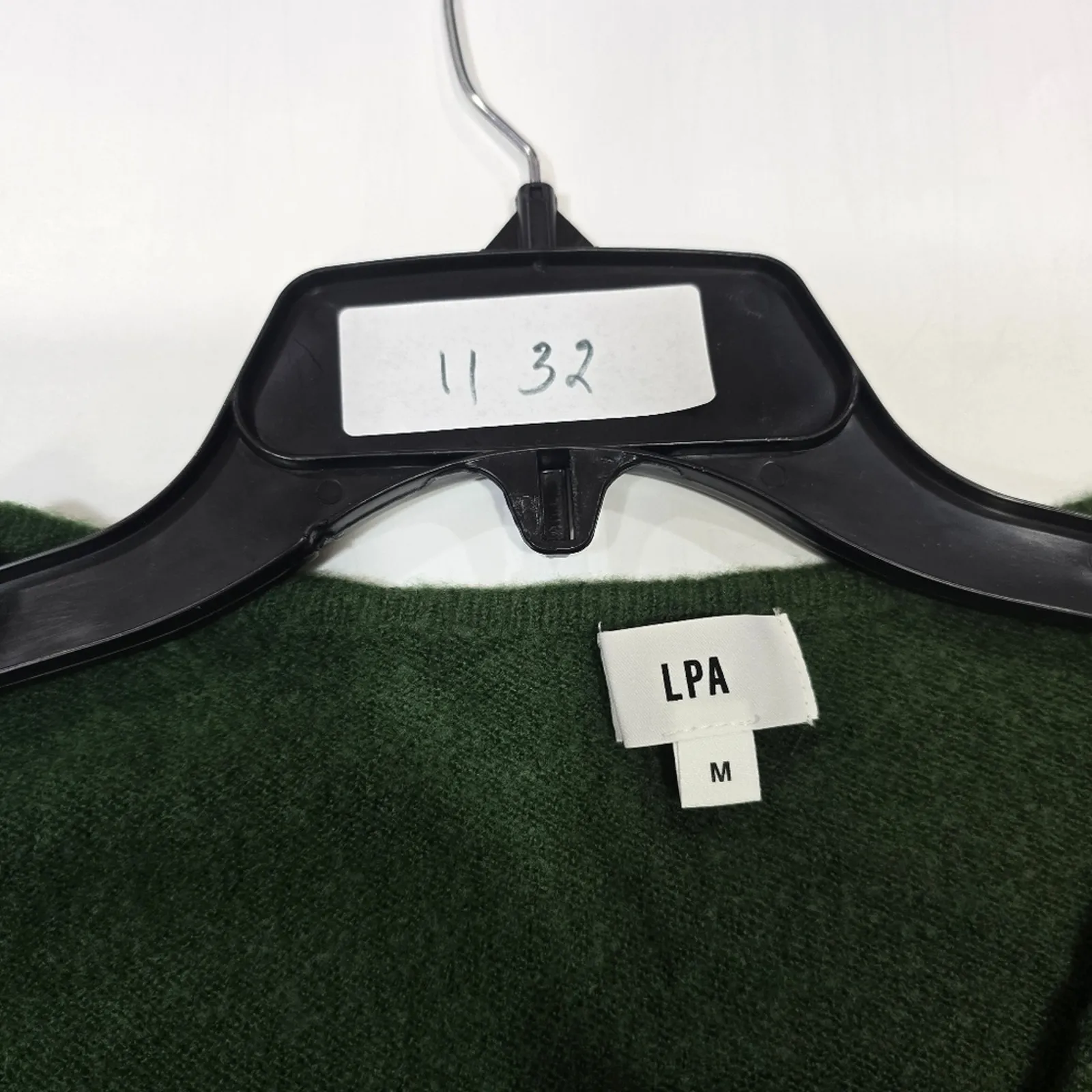 LPA Sean Wrap Dress in Green Medium - Image 13