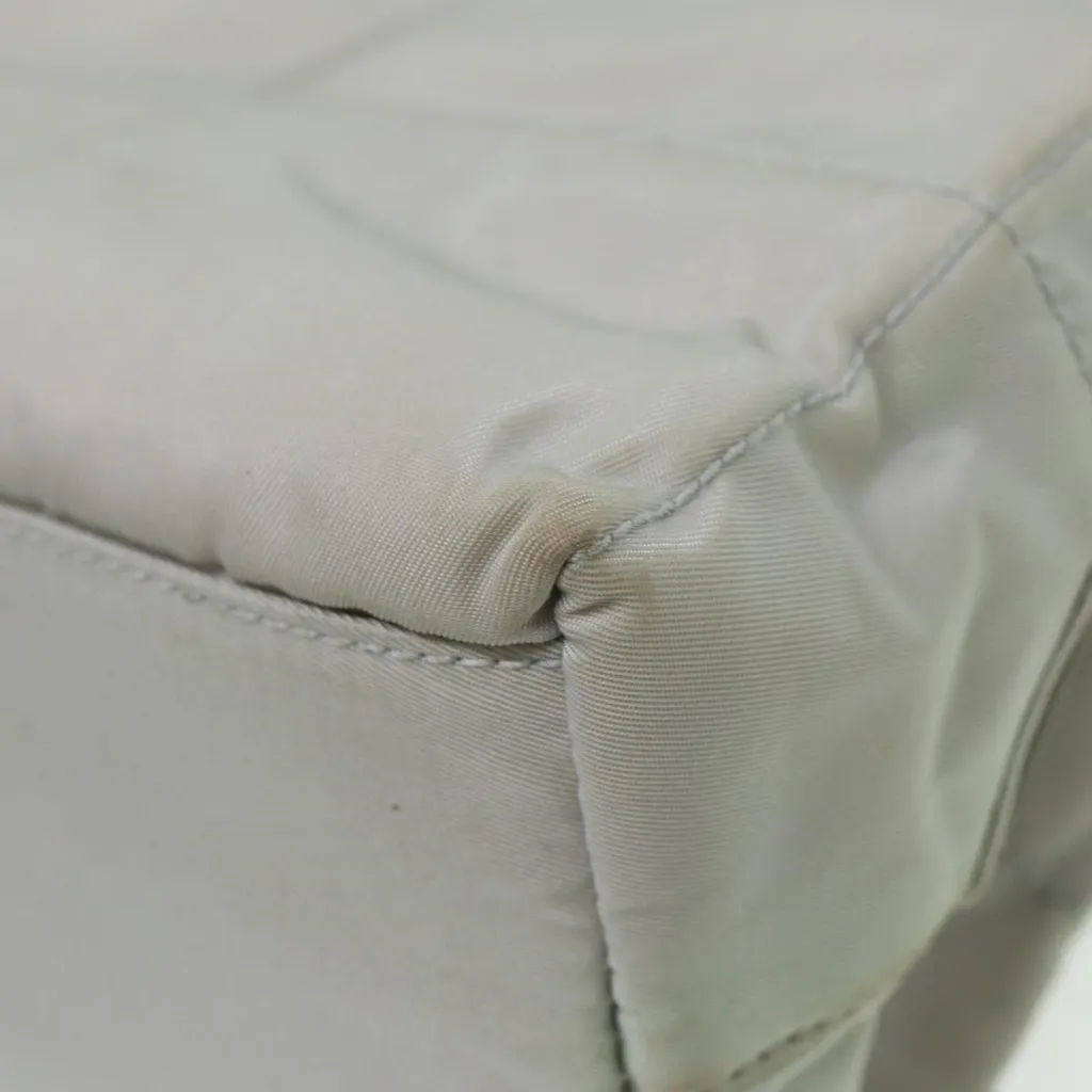  Shoulder Bag Nylon Gray Authentic - Image 5