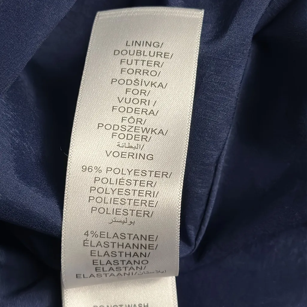 Aidan Mattox One Shoulder Floral Dress in Blue and Cream Sz 10 - Image 10