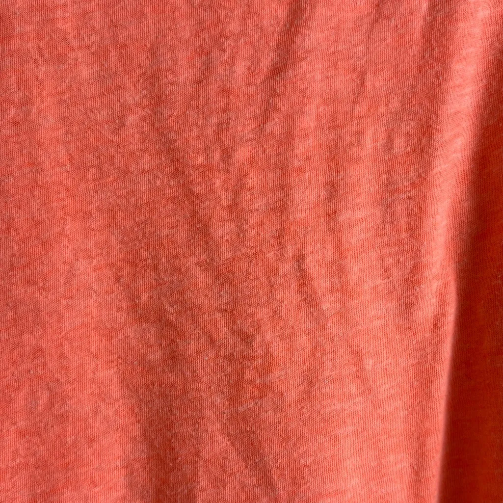 Pink Victoria’s Secret Neon Orange Woman’s Plain Basic Crop Top Shirt Size XS - Image 2