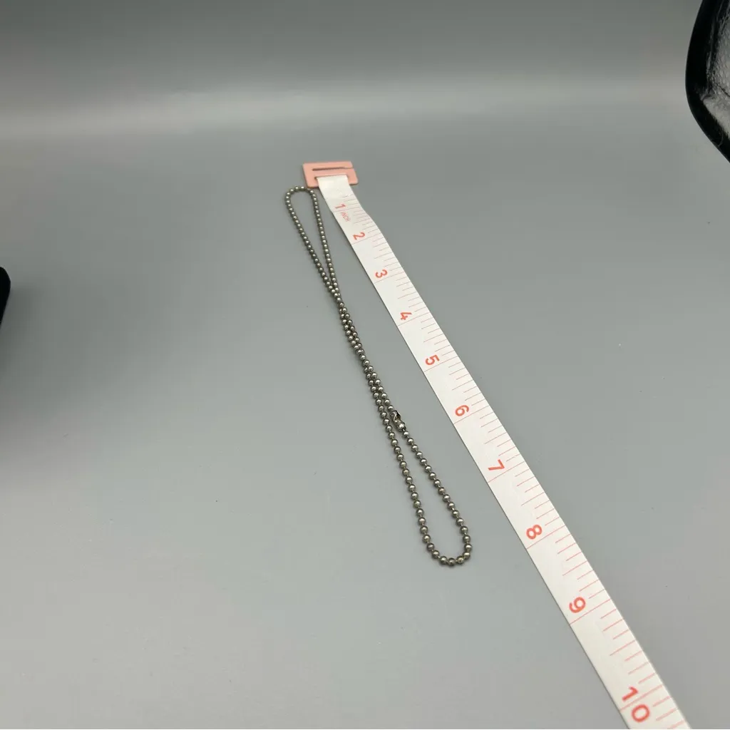 Silver Tone Ball Chain Necklaces Lot 2pc - Image 8