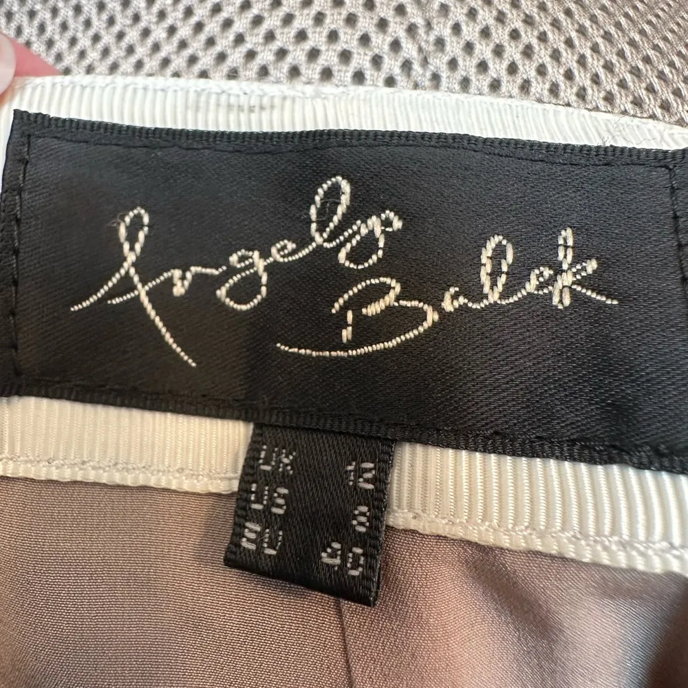 Revolve Angelys Balek Perforated Mini Dot Art To Wear Skirt Women’s Size 8 Med Red - Image 8