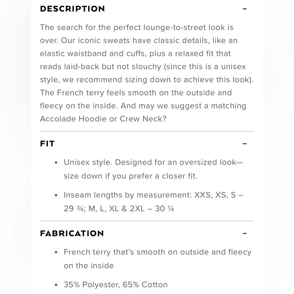 NWT Alo Yoga Accolade Sweatpants Limited Edition Dark Cactus Size XL Unisex - Image 3