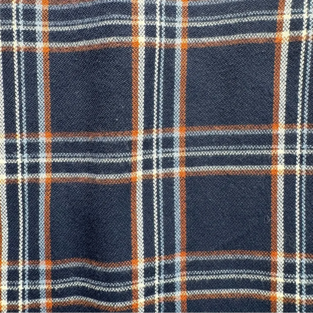 Navy Blue Plaid Schoolgirl Pleated Mini Skirt Girlhoodcore Academia Copper Key - Image 3