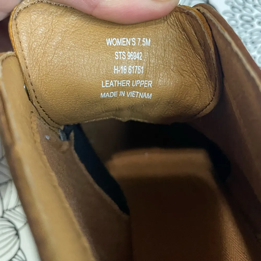 Sperry  Top Sider Stella Prow Brown Leather Wedge - Image 3