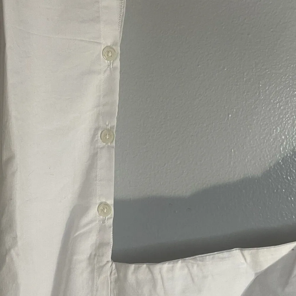 J.CREW‎ Ciel Top in Cotton Poplin Size XS White NEW Casual Preppy Coastal CI507 - Image 4