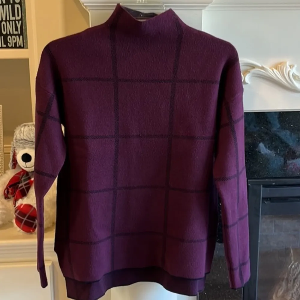 Comfy Classy Pullover Business Casual Sweater Plaid - Image 8