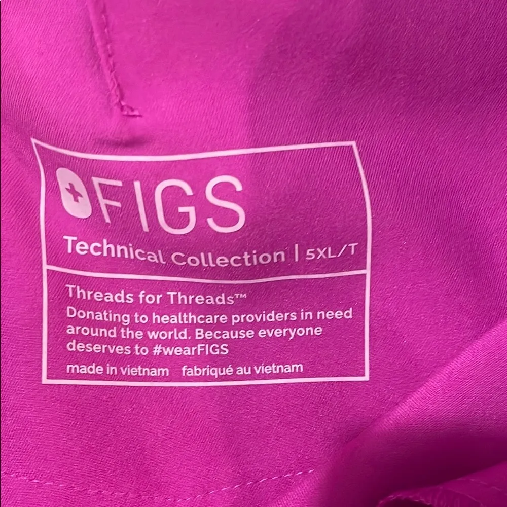 Womens New Figs High Waisted Zamora Yoga Jogger Scrub Pant Purple Jolt 5XLT - Image 6