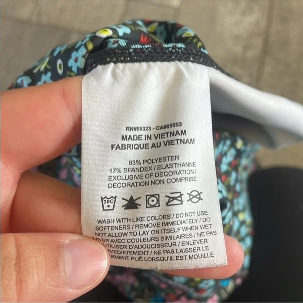 Nike One 7/8 Dri-Fit High-Rise Floral Printed Activewear Leggings Size XS. - Image 9