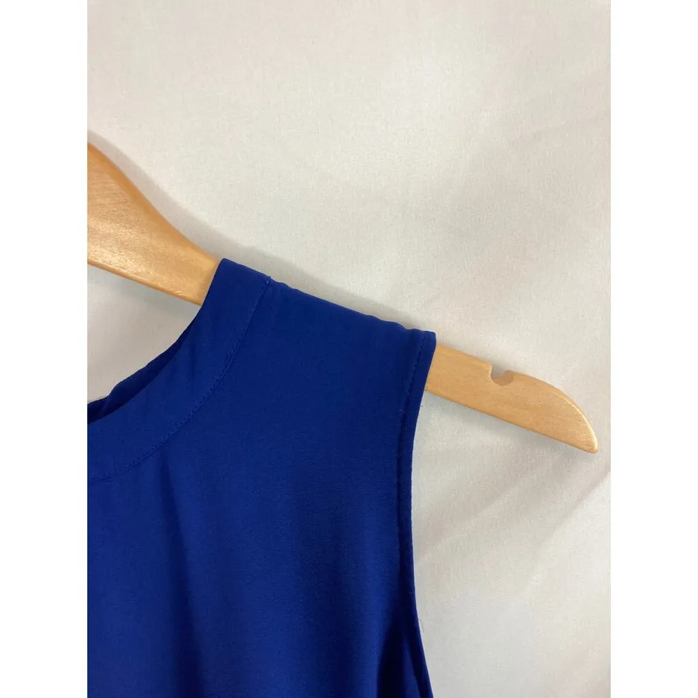 DR2 Royal Blue Pleated Back Sleeveless dress size medium - Image 4